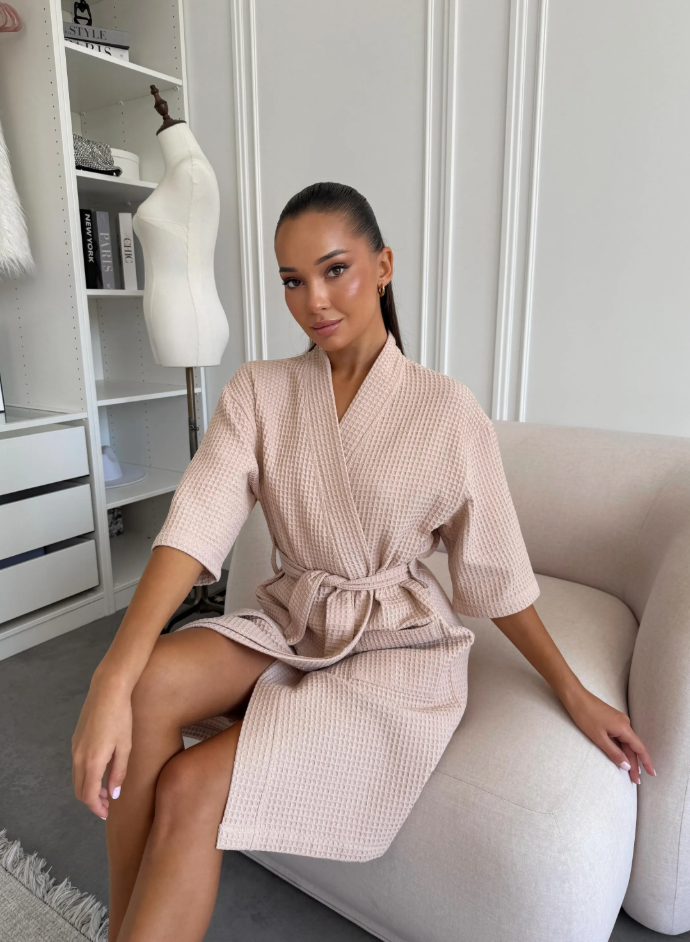 Waffle Kimono Robe