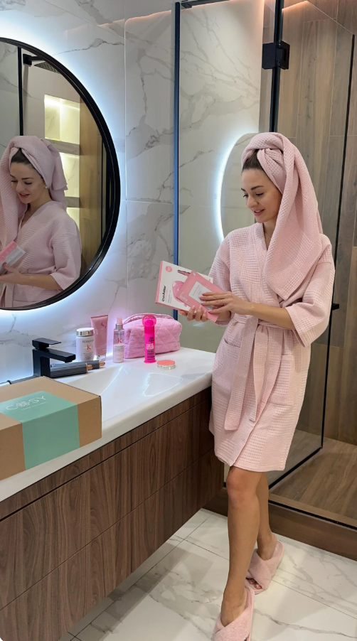 Waffle Robe & Towel Set