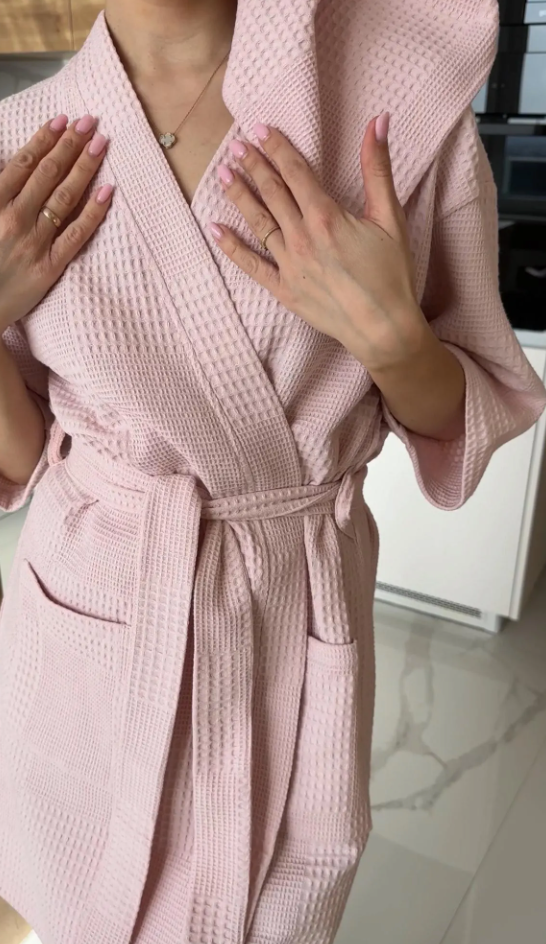Waffle Robe & Towel Set