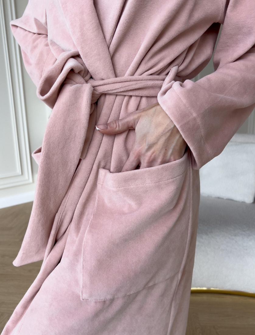 Cotton Velour Robe