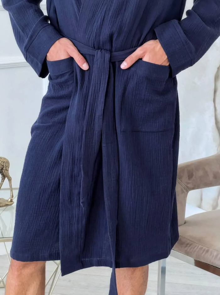 Muslin Robe with Pockets
