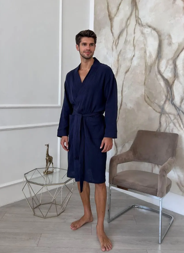 Muslin Robe with Pockets