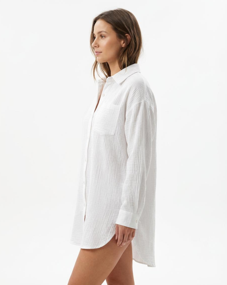 Lightweight Beach Cover-Up & Summer Cotton Shirt for Women