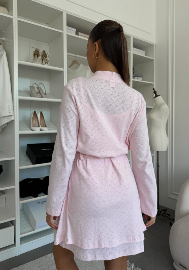 Pink Heart Cami Dress & Robe