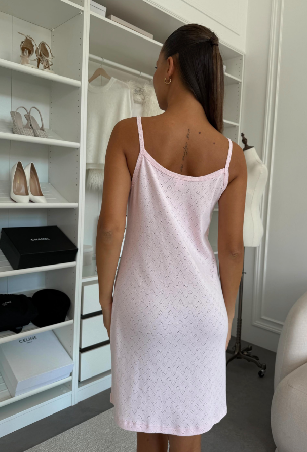 Pink Heart Cami Dress & Robe