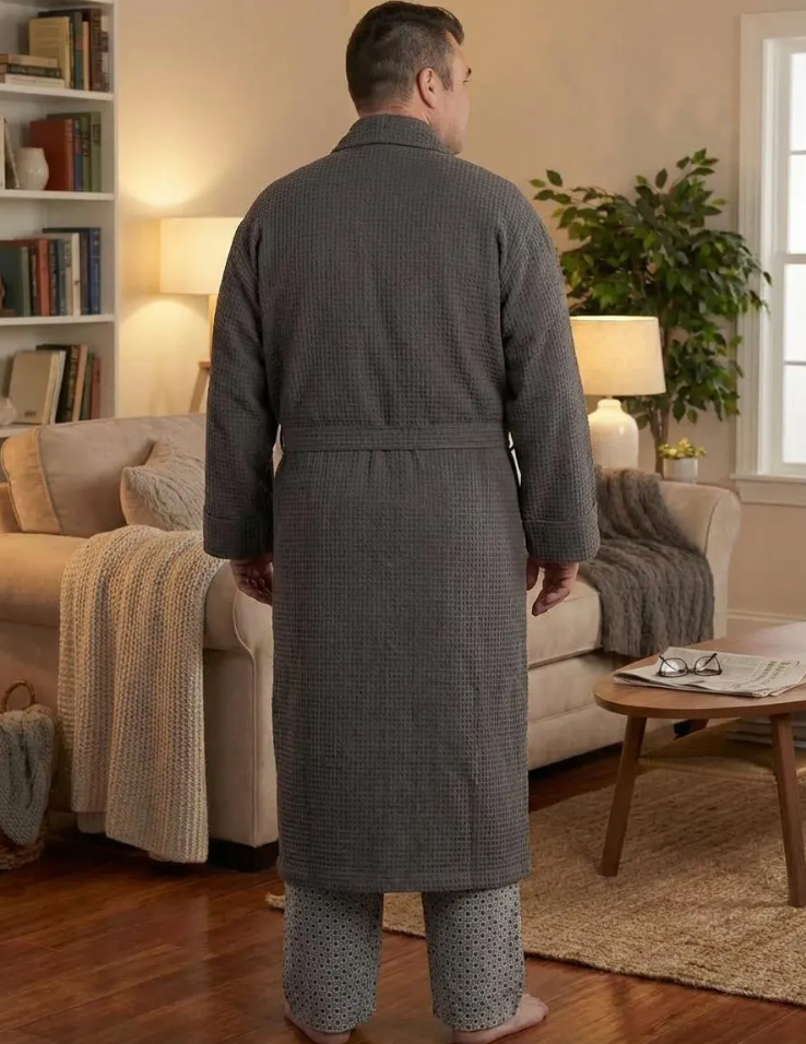 Plus Size Waffle Robe 2XL–4XL