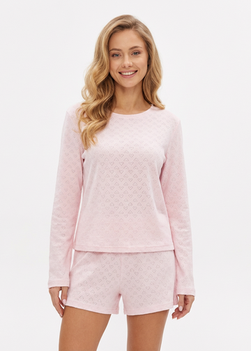 Pajama Set Long Sleeve & Shorts