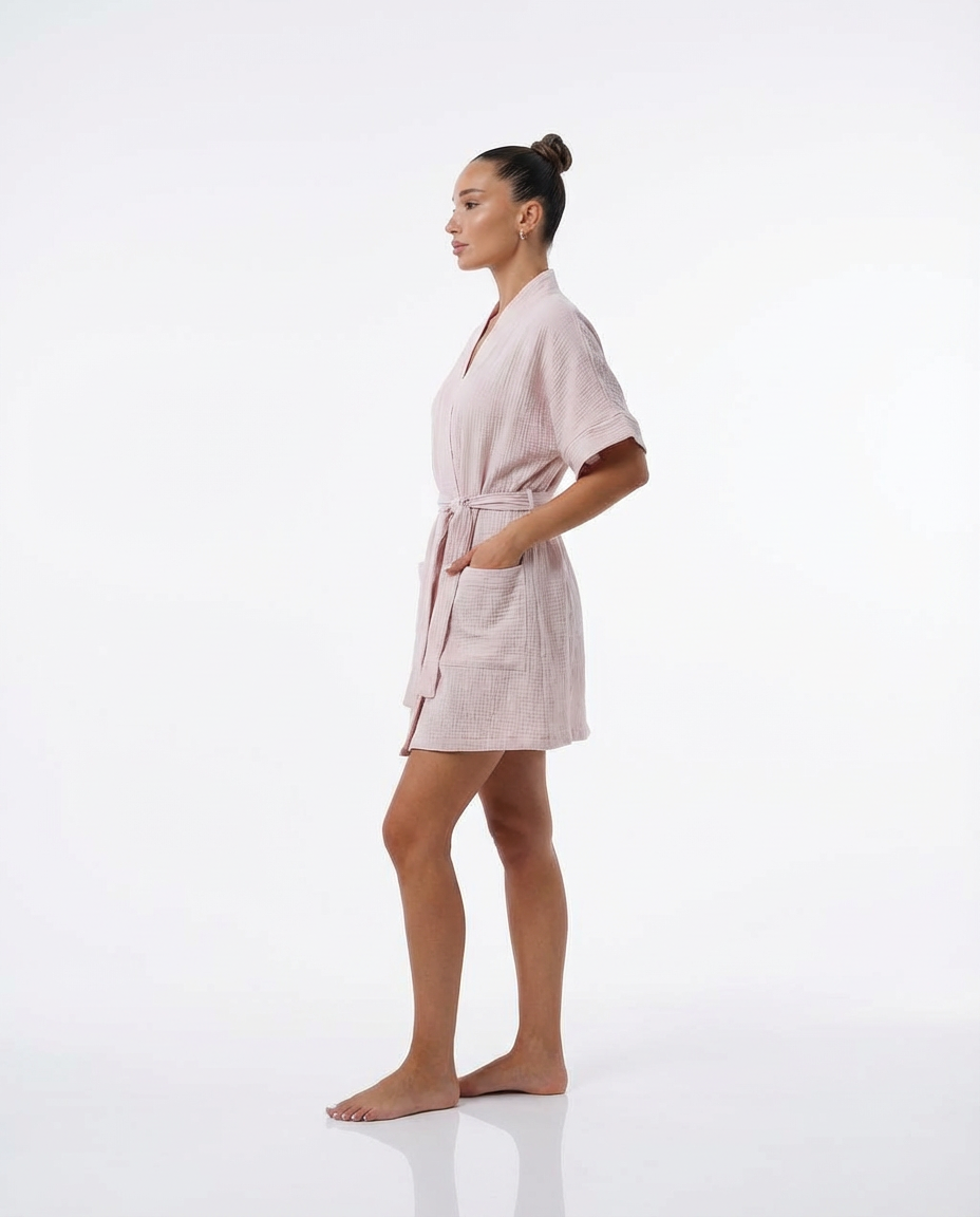 Muslin Robe with Pockets
