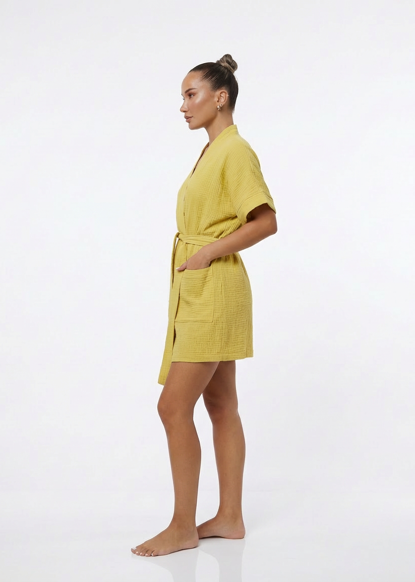 Muslin Robe with Pockets