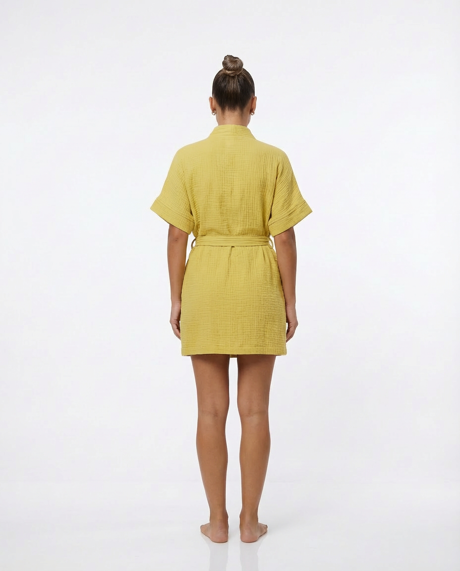 Muslin Robe with Pockets