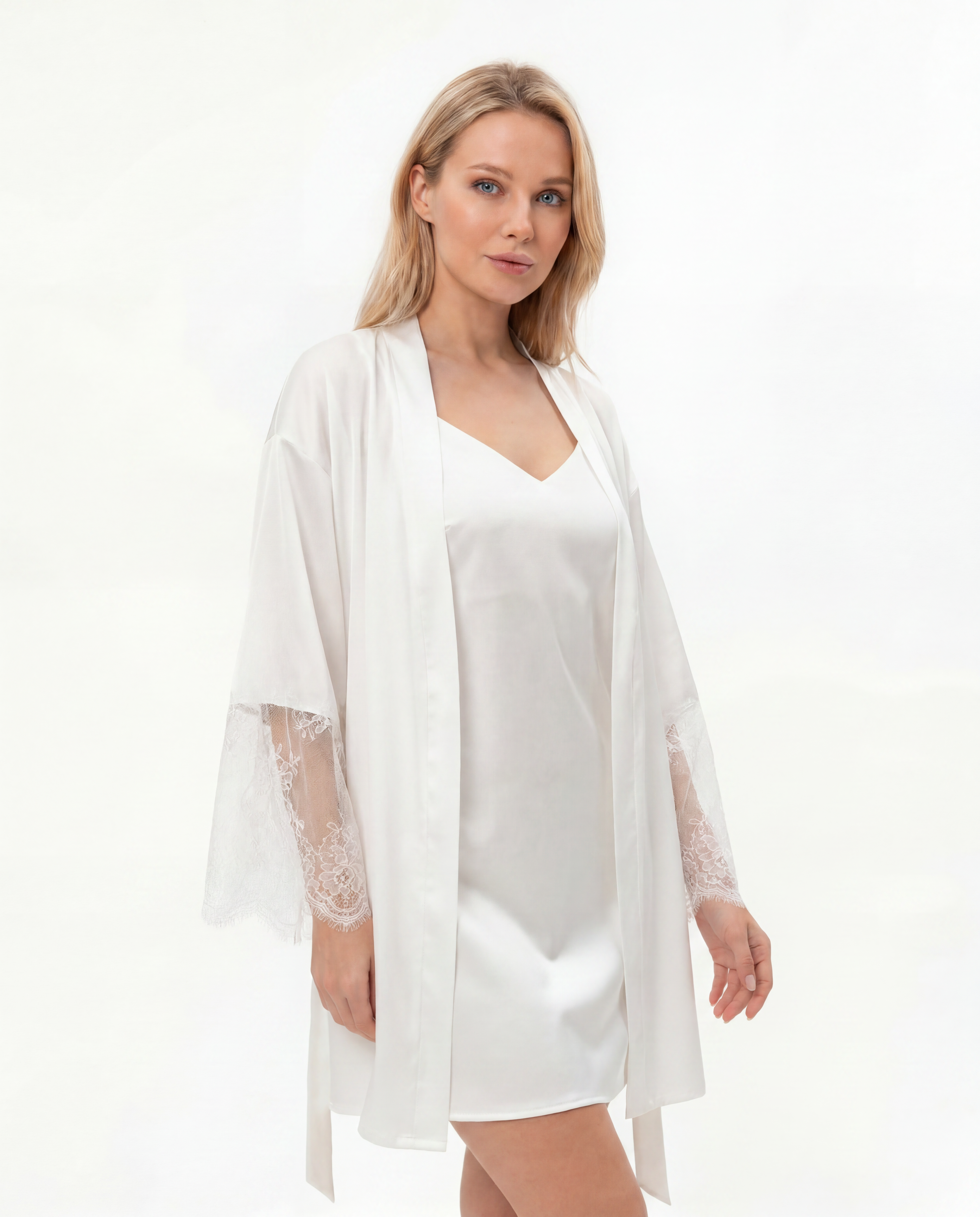 Bridal Sleepwear in Ivory Silk