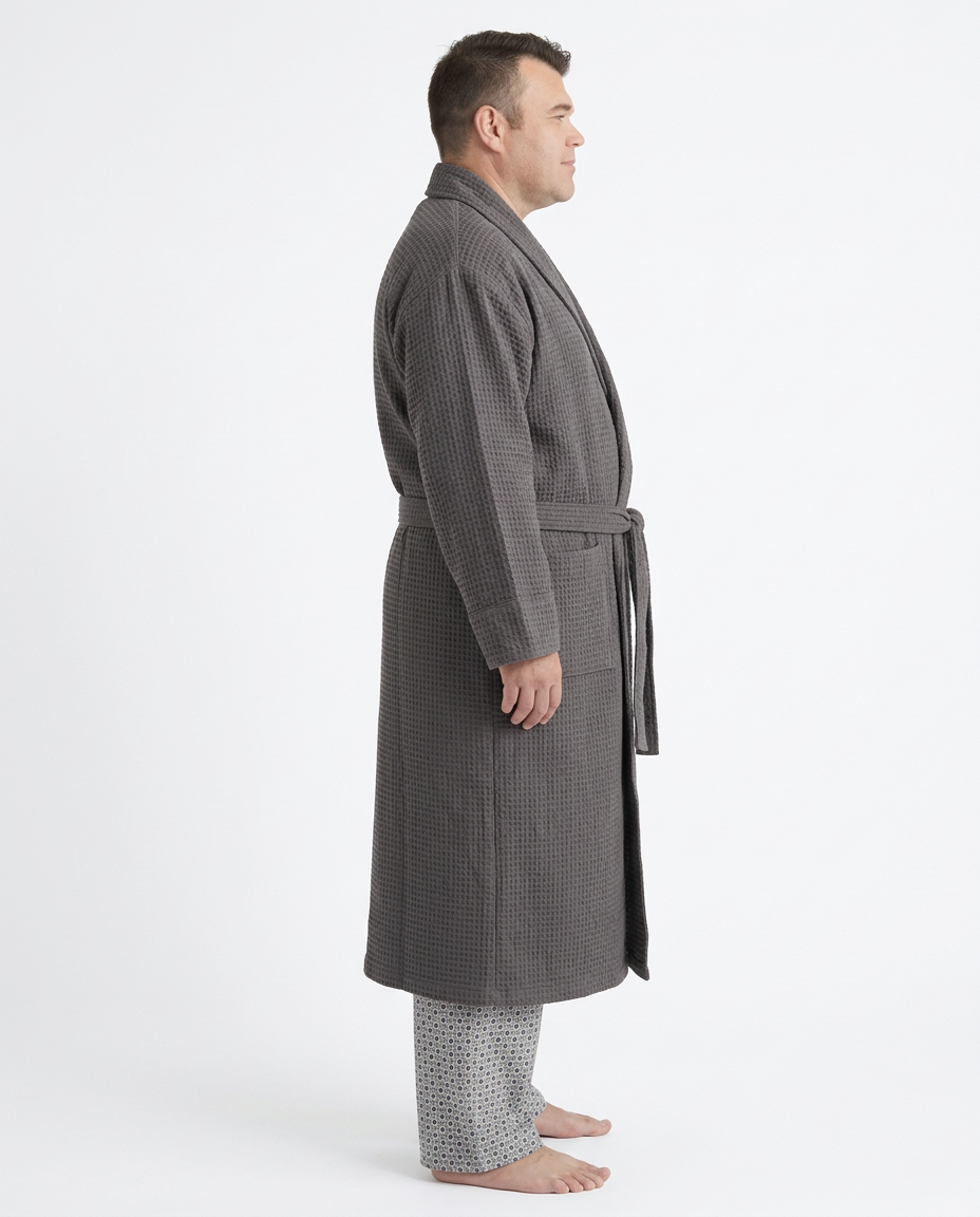 Plus Size Waffle Robe 2XL–4XL