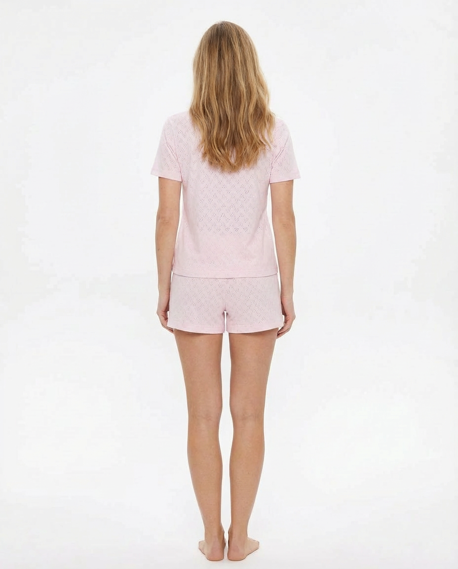 Pink Pajama Set T-shirt & Shorts