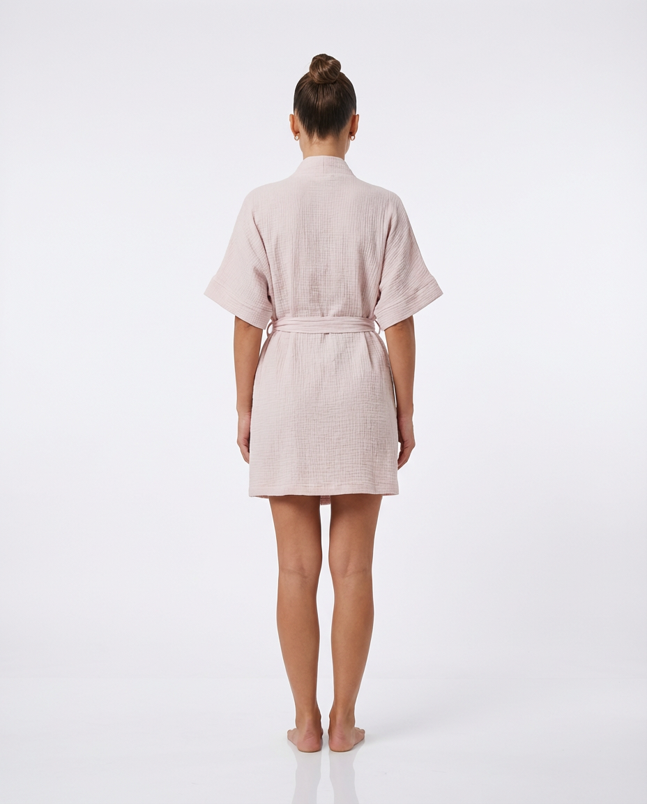 Muslin Robe with Pockets
