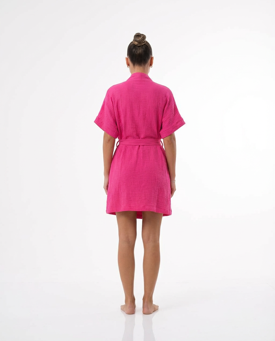 Muslin Robe with Pockets