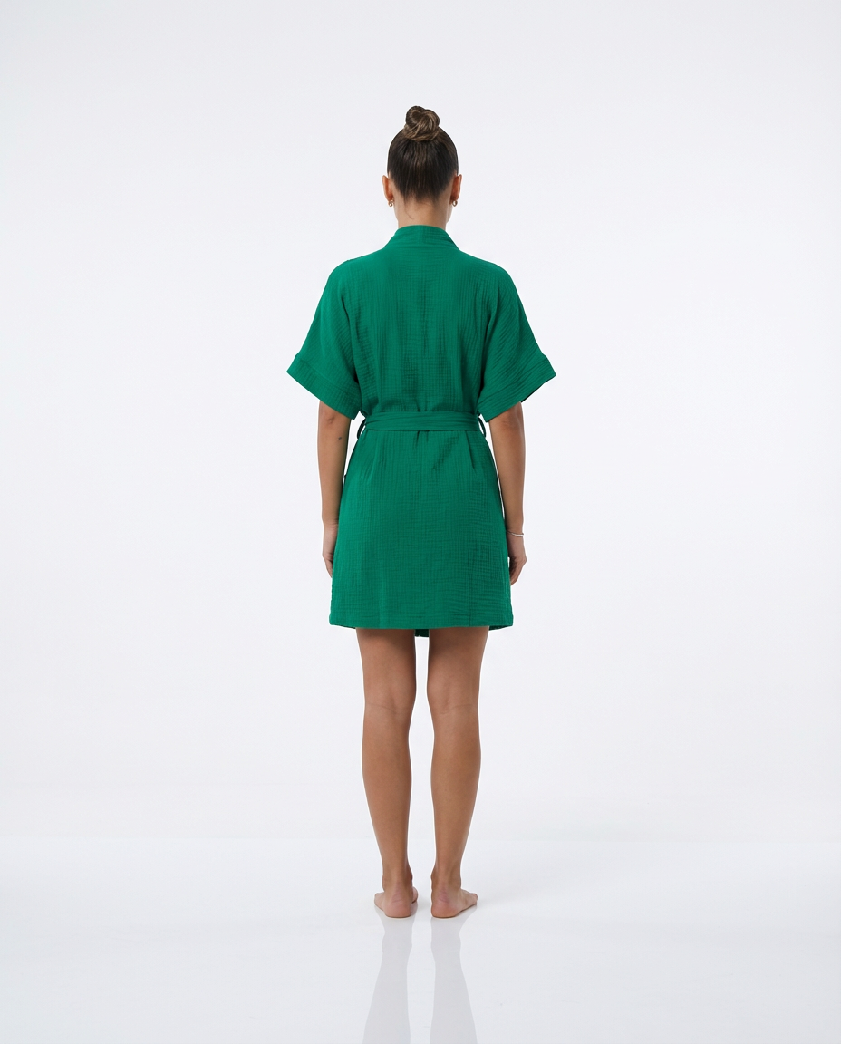Muslin Robe with Pockets