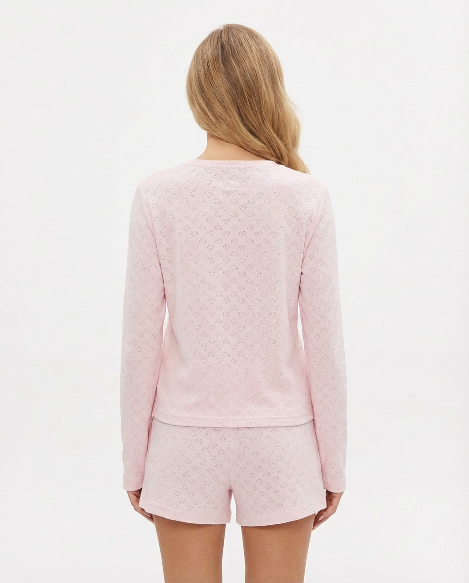Pajama Set Long Sleeve & Shorts