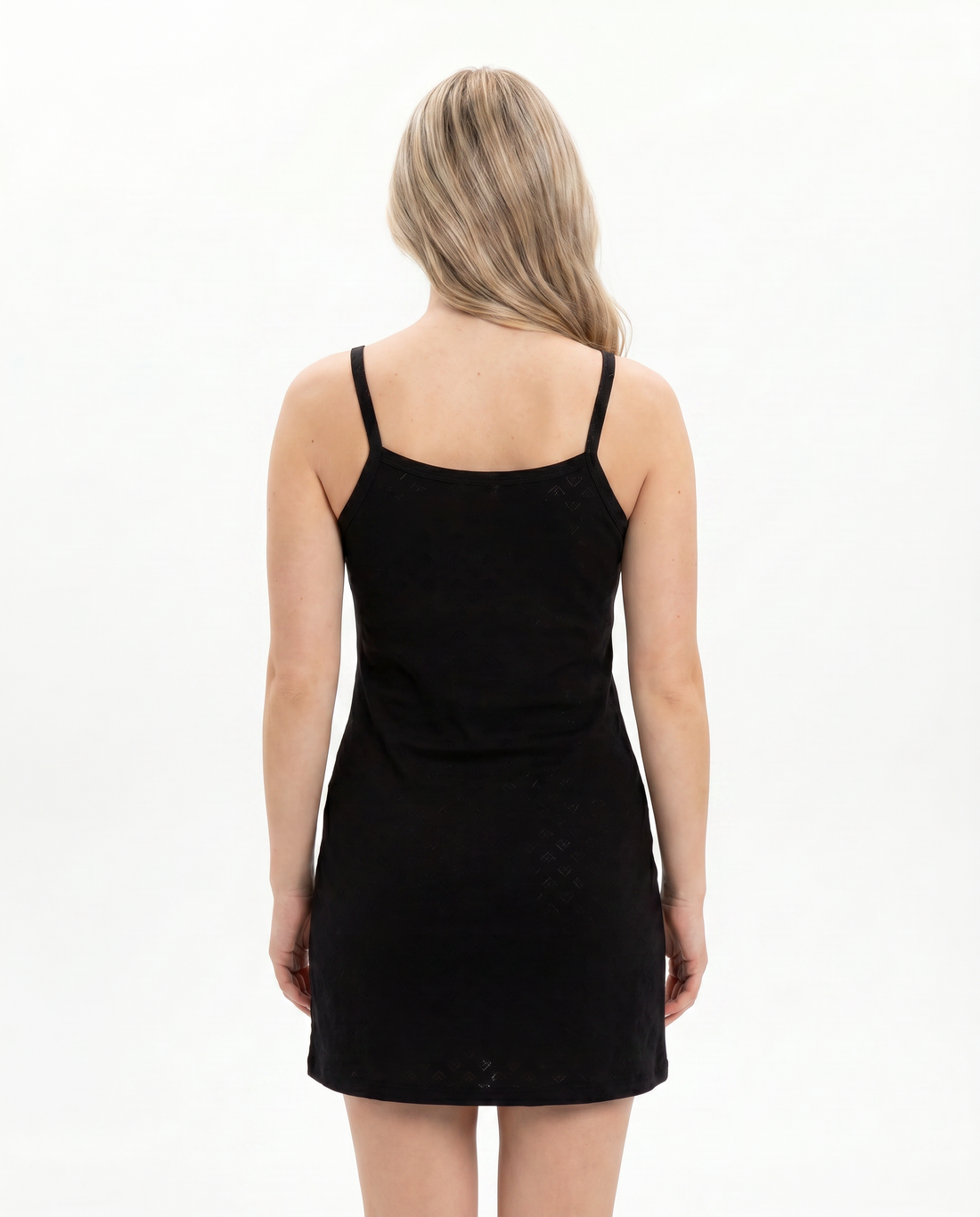 Rose Amour Black Cotton Nightgown