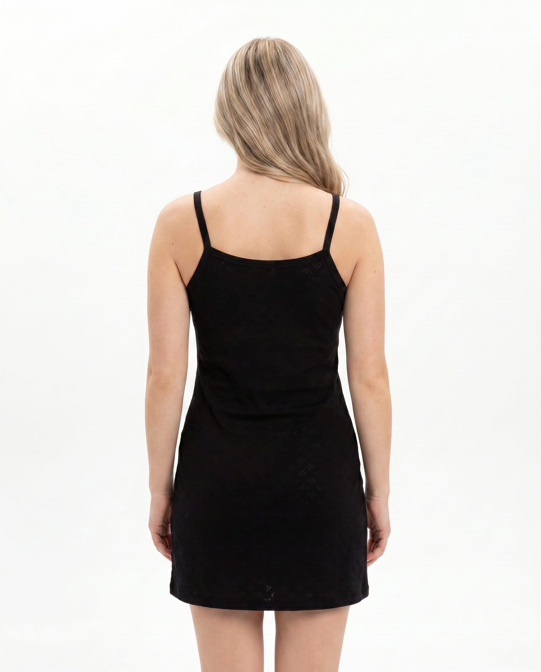 Rose Amour Black Cotton Nightgown