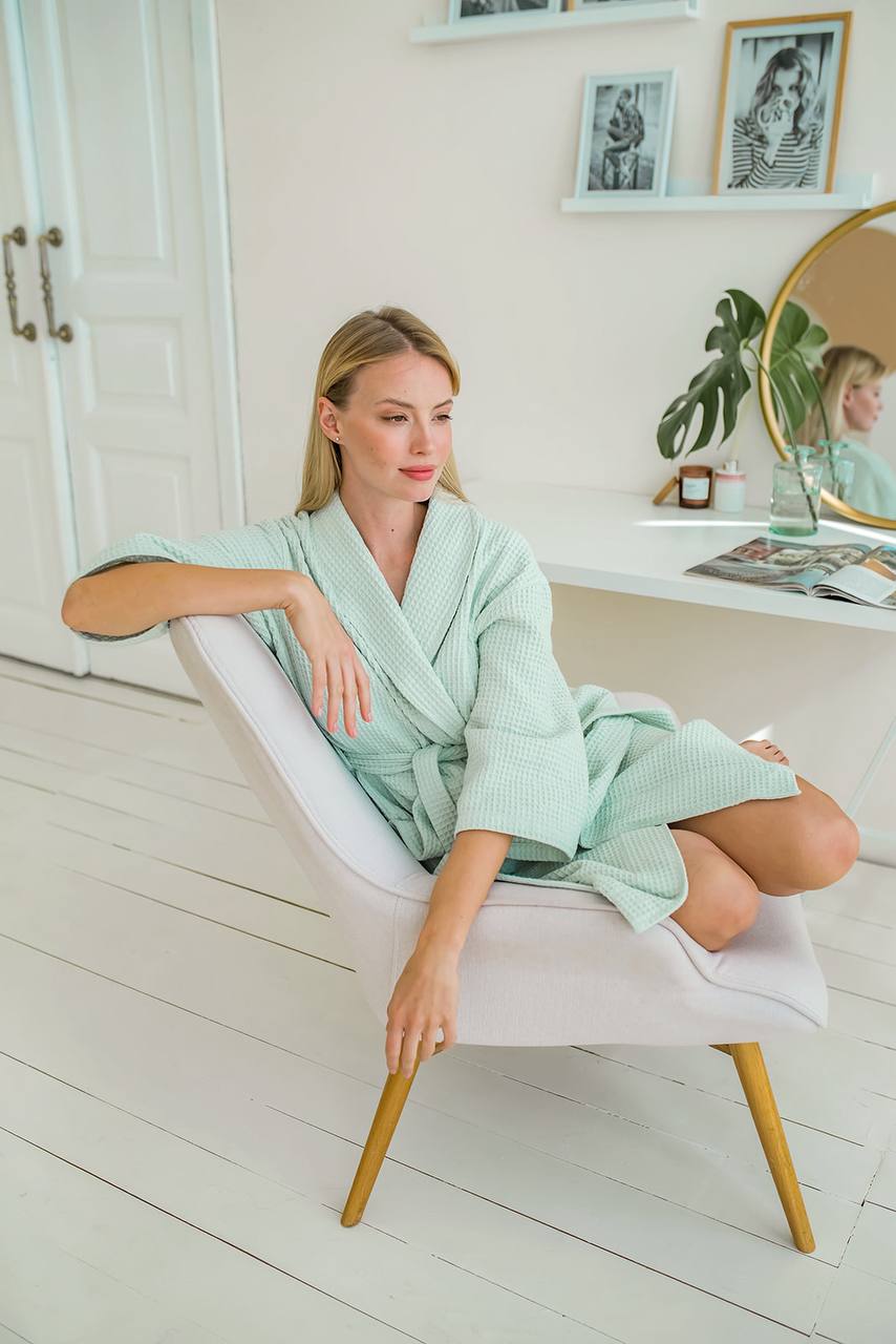Waffle Cotton Robe