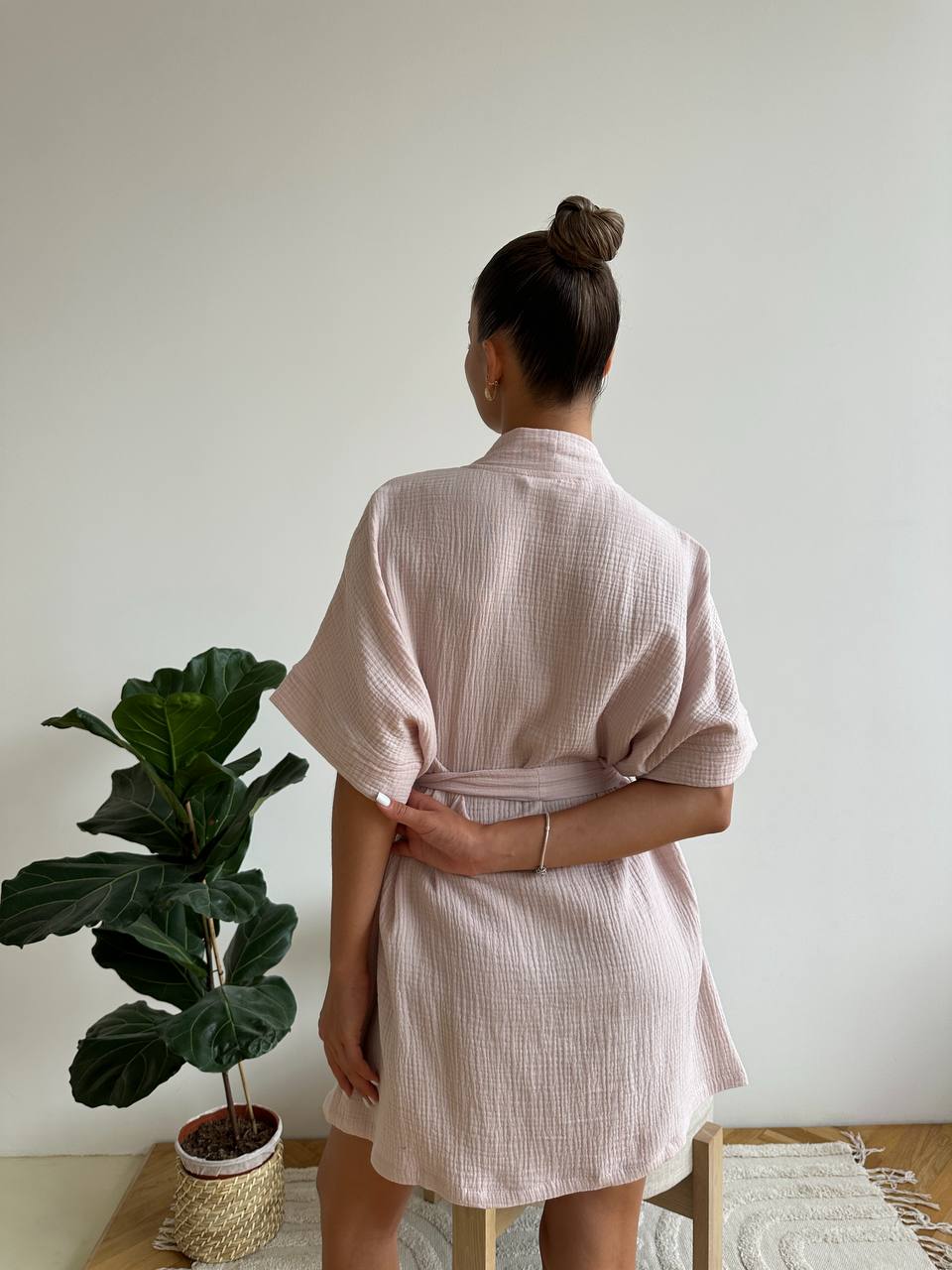 Muslin Robe with Pockets