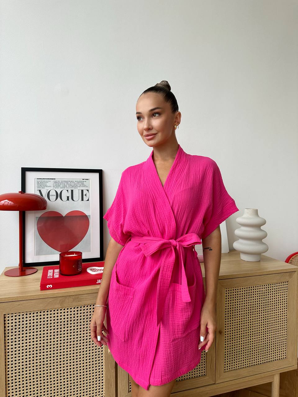 Muslin Robe with Pockets