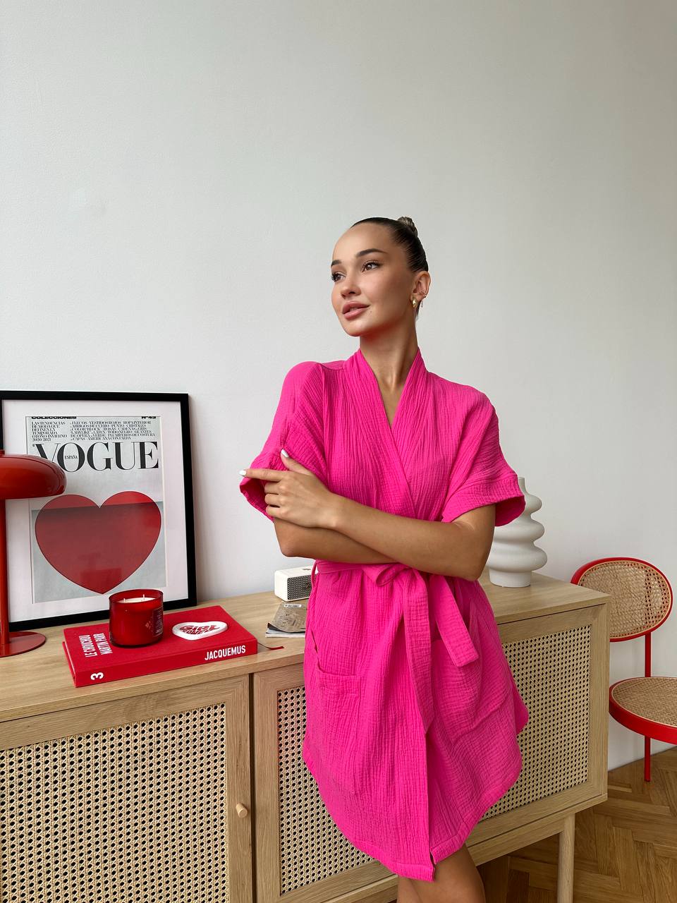 Muslin Robe with Pockets