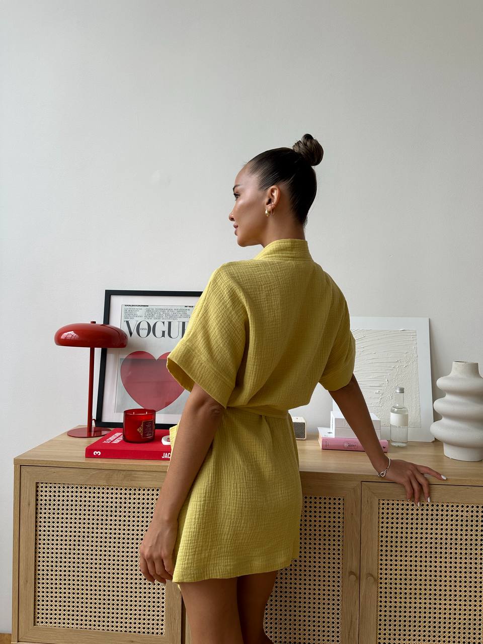 Muslin Robe with Pockets
