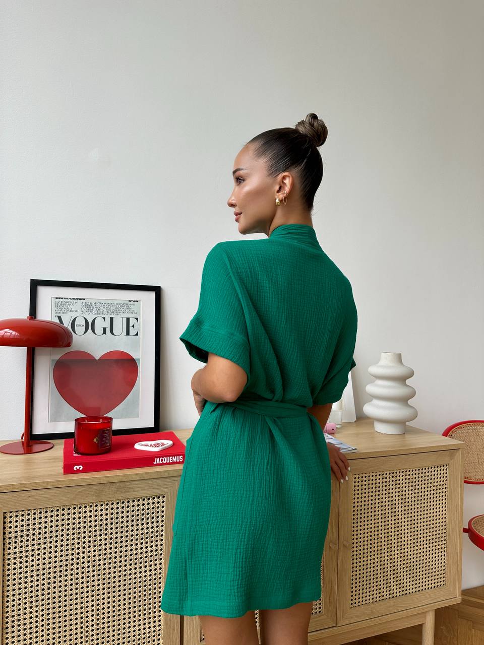 Muslin Robe with Pockets