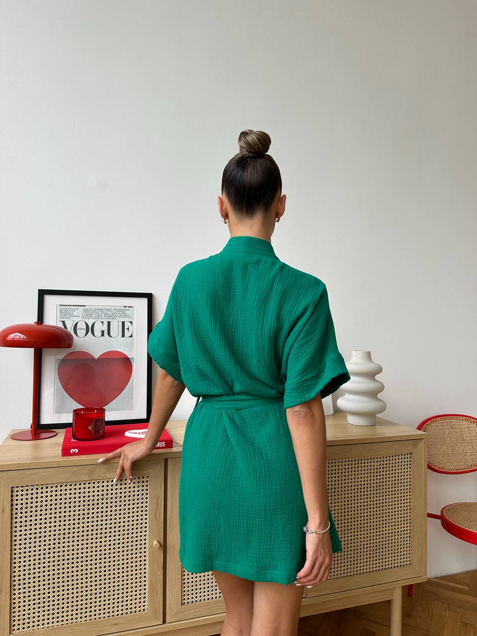 Muslin Robe with Pockets