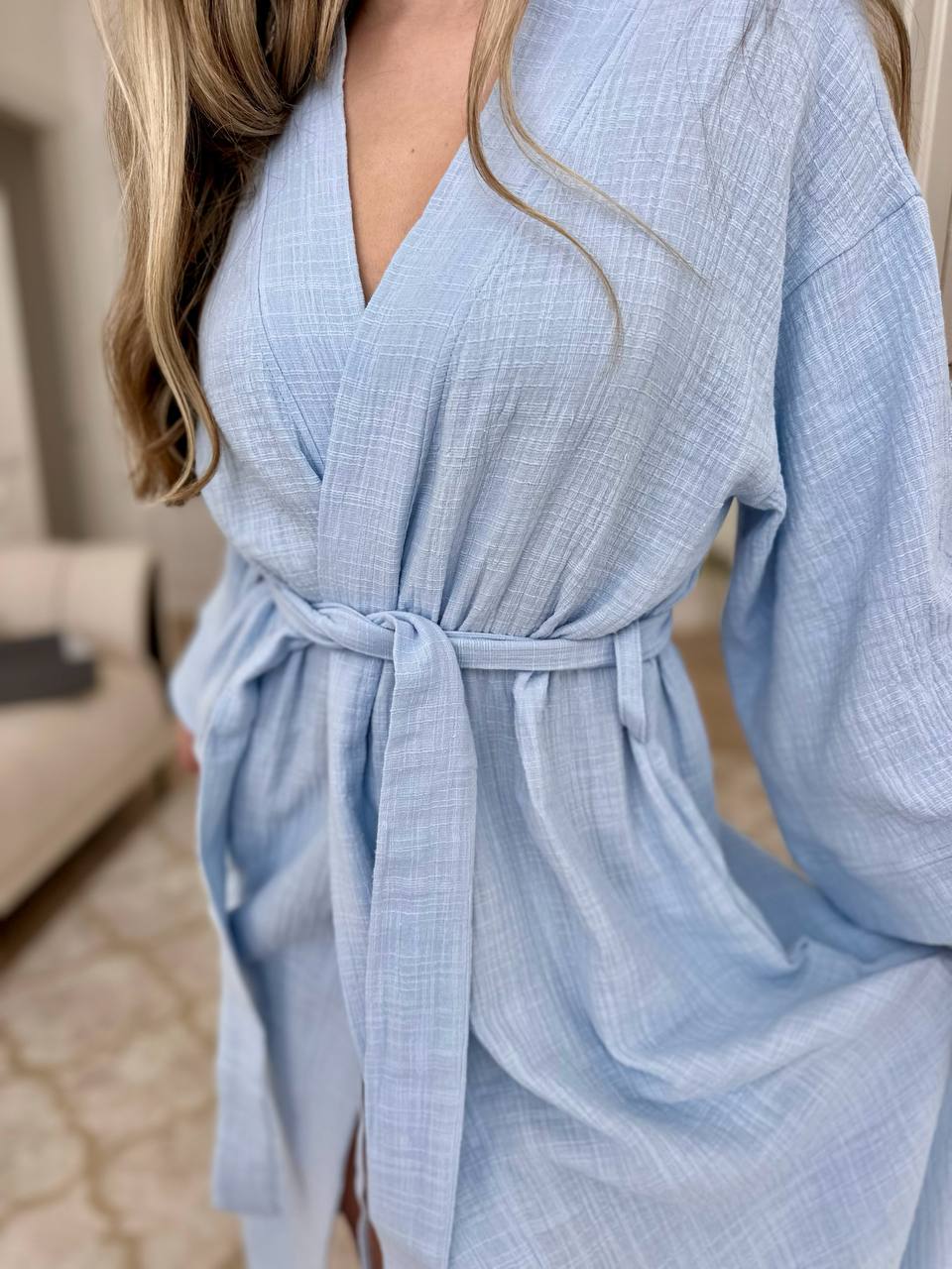 Blue Beach Kimono for Women
