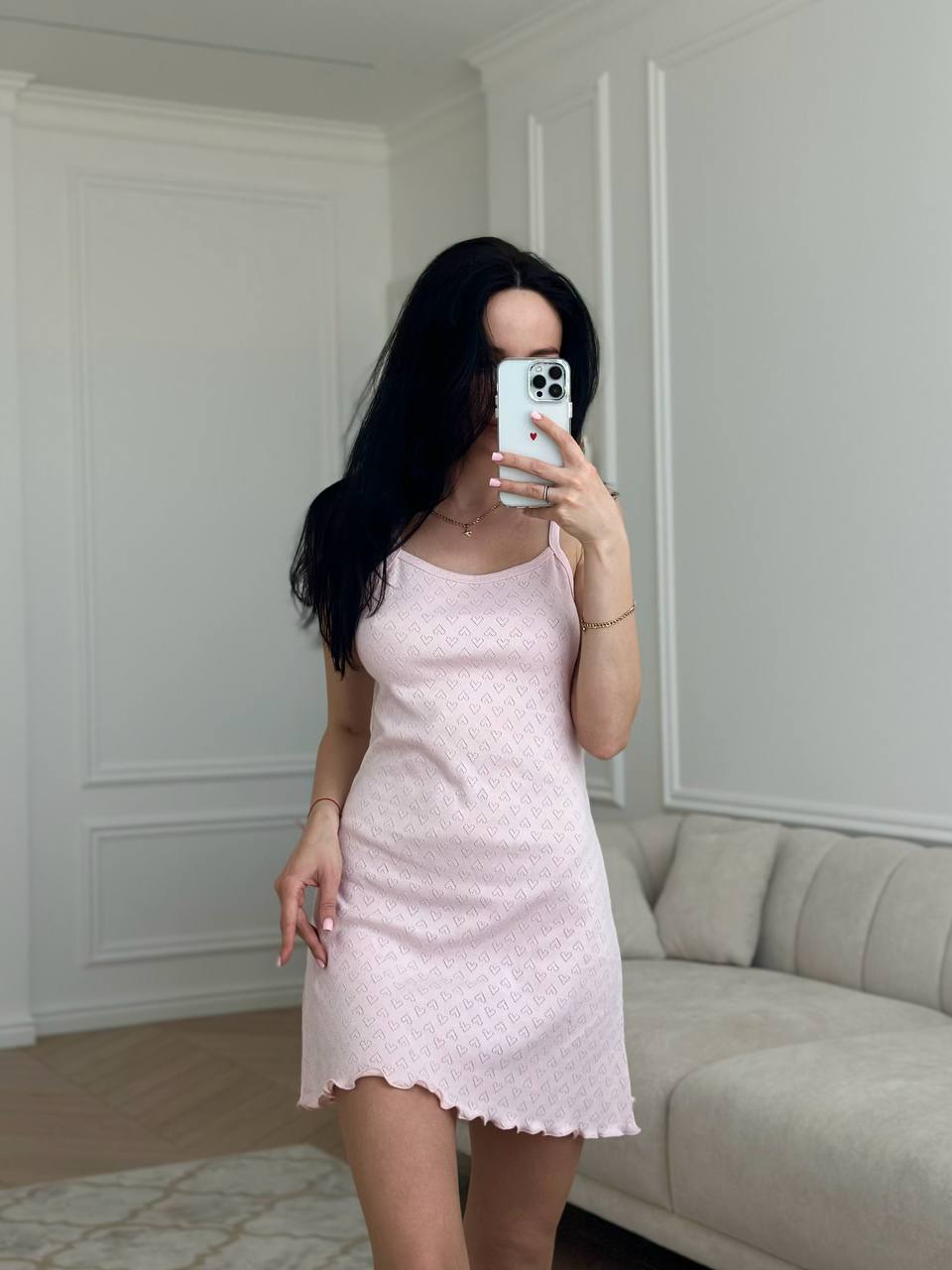 Pink Nightgown in Heart