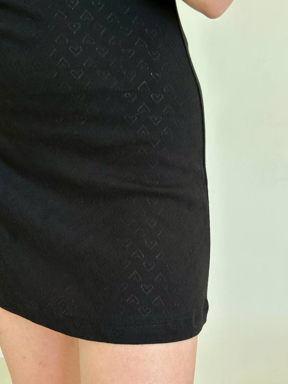 Rose Amour Black Cotton Nightgown