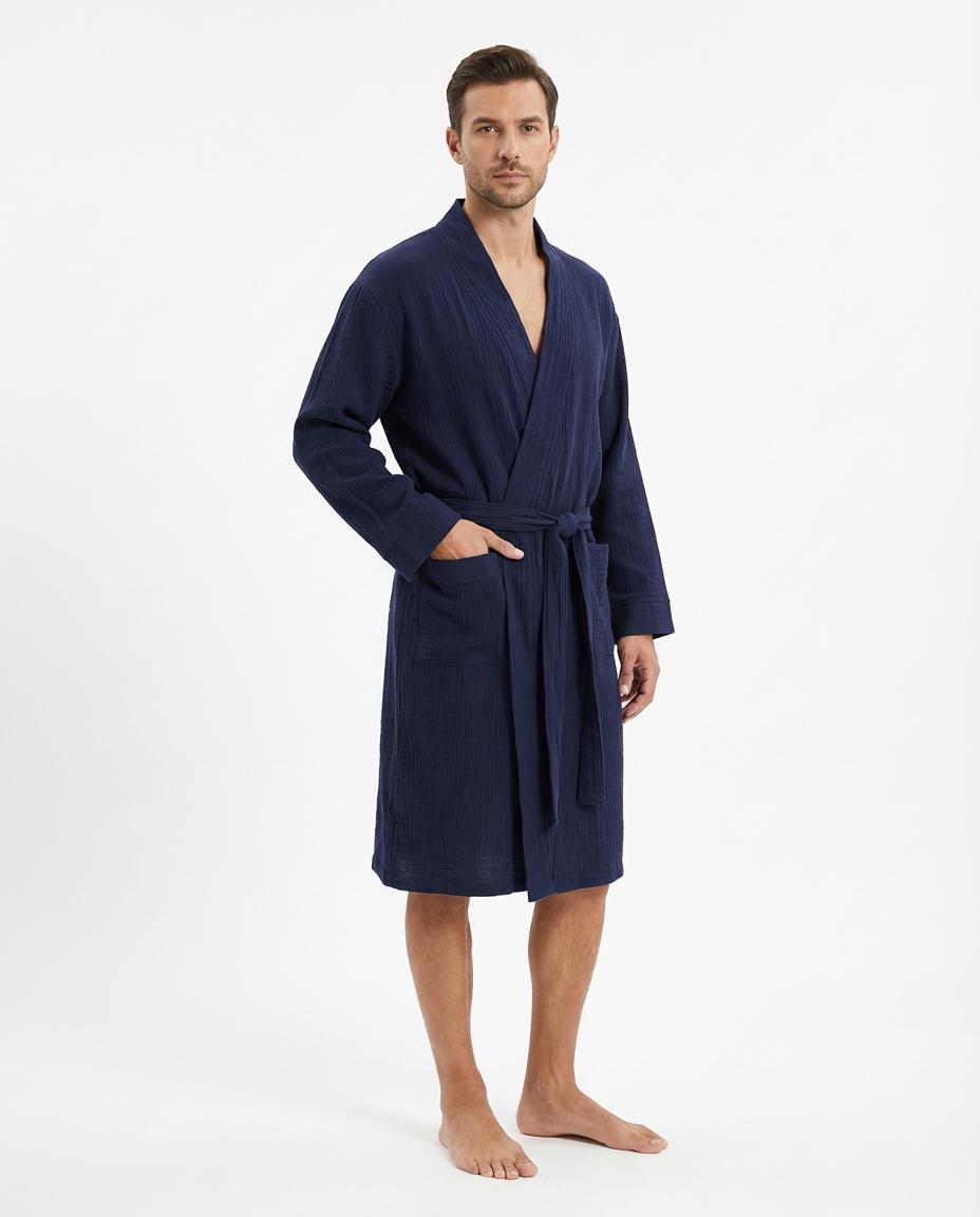 Muslin Robe with Pockets