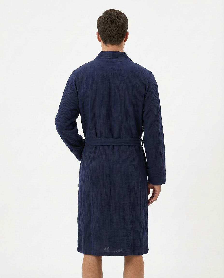 Muslin Robe with Pockets