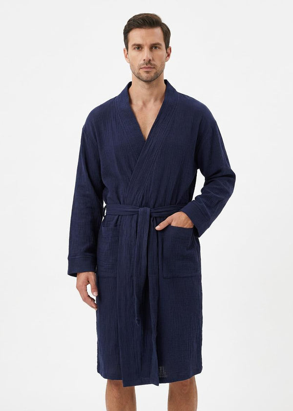 Muslin Robe with Pockets