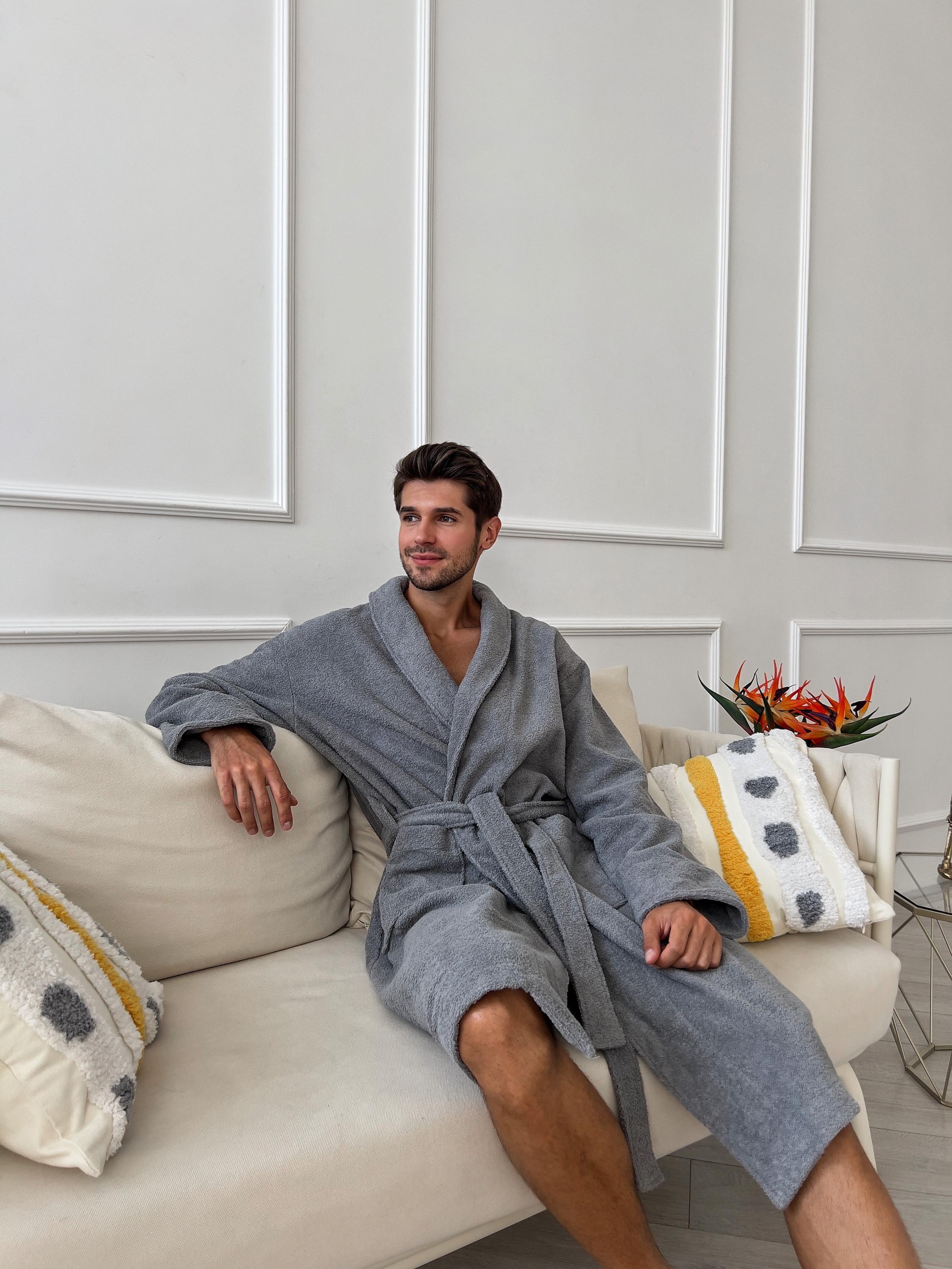 Cotton Grey Bathrobe