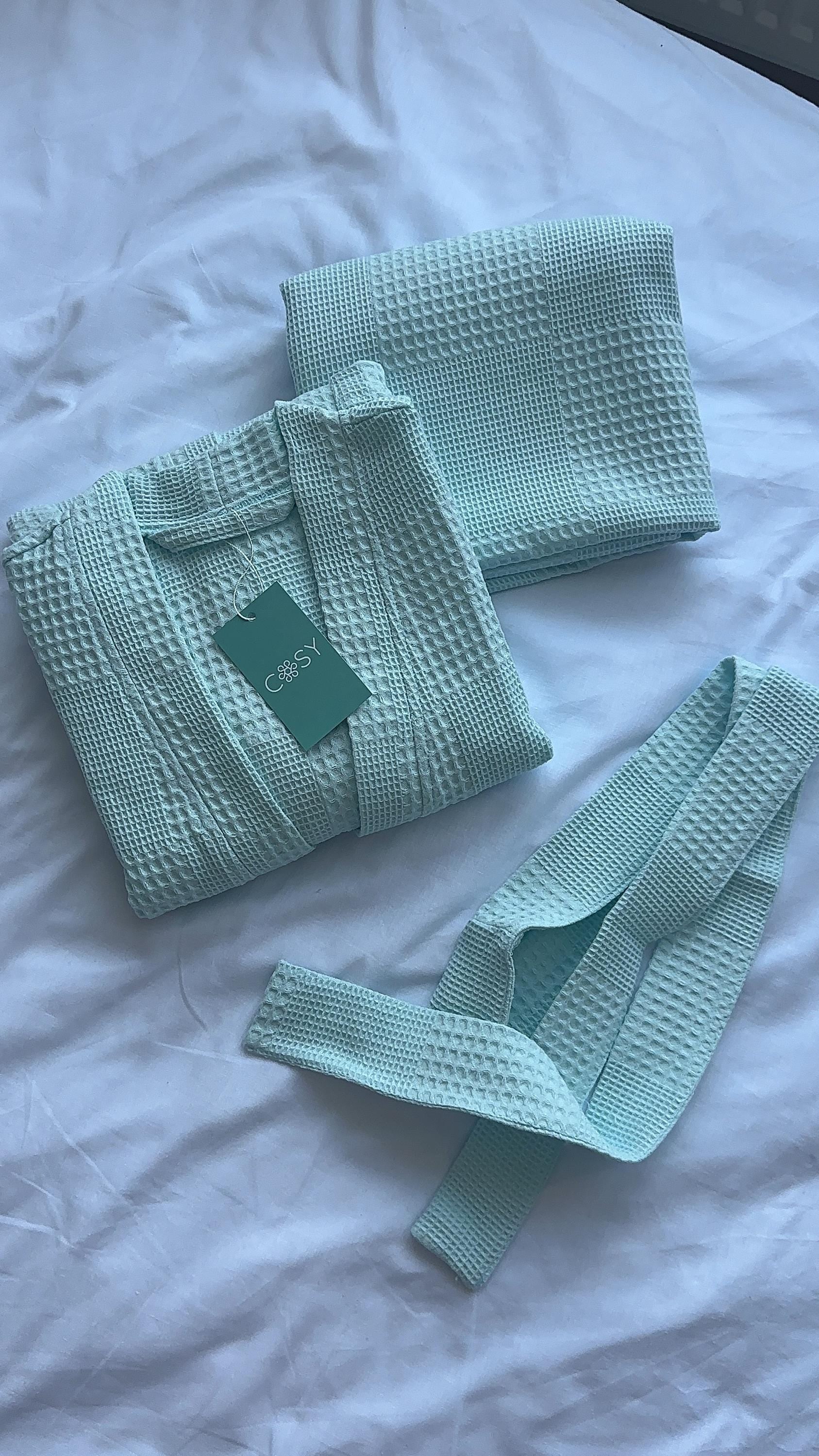 Waffle Robe & Towel Set