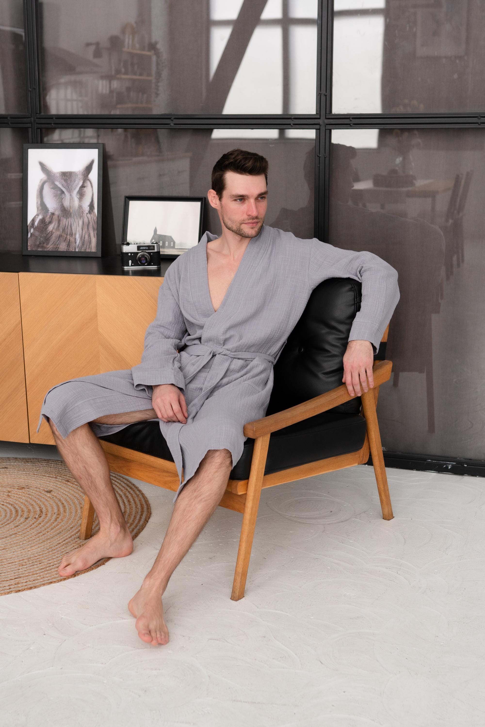 Muslin Robe with Pockets