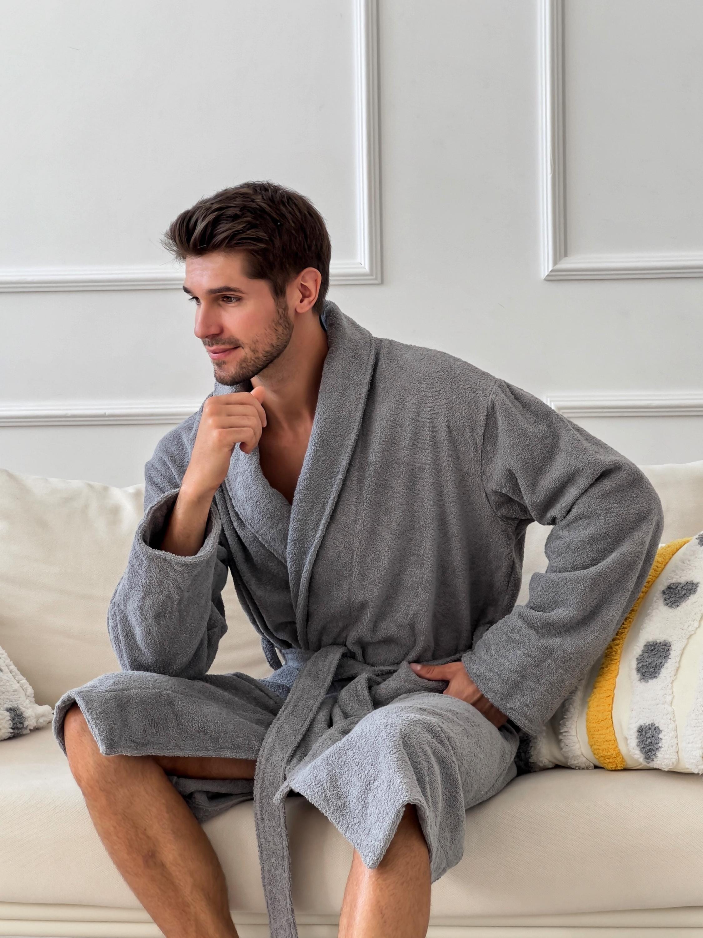 Cotton Grey Bathrobe