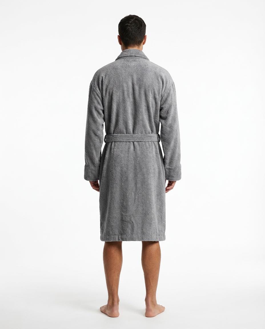 Cotton Grey Bathrobe