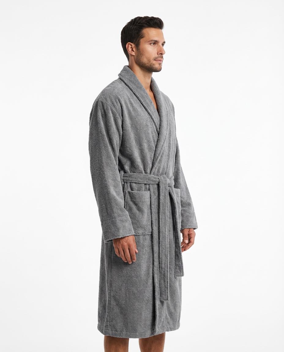 Cotton Grey Bathrobe