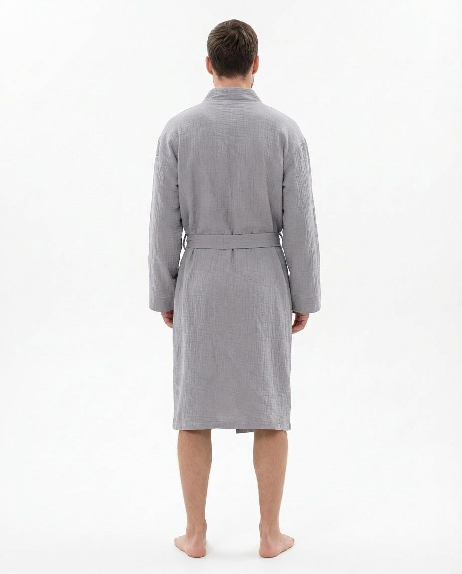 Muslin Robe with Pockets
