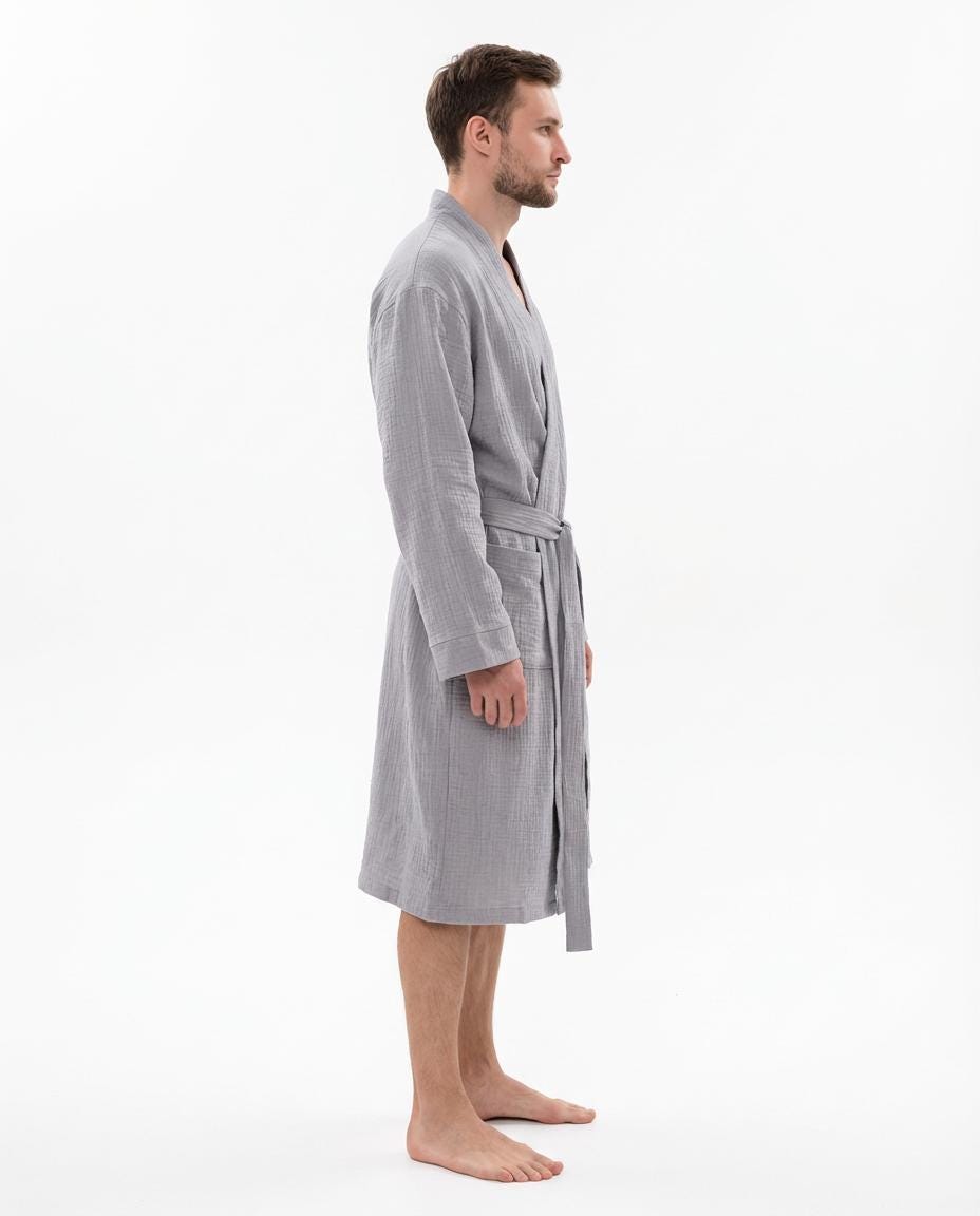Muslin Robe with Pockets